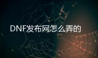 DNF发布网怎么弄的