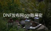 DNF发布网gm账号密码（DNF发布网里面的gm）