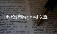 DNF发布网gm可以查到开挂吗