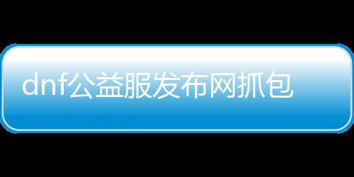 dnf公益服发布网抓包教程,如何使用抓包软件获取游戏数据